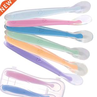 Baby Silicone Soft Spoon Training Feeding Spoons for Childre