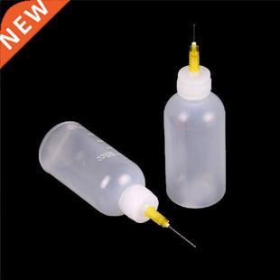 50ML New Plastic Dispensing Bottle with Syringe Needle