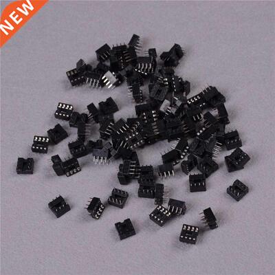 100pcs/lot Round Hole 8 Pins 2.54MM DIP DIP8 IC Sockets