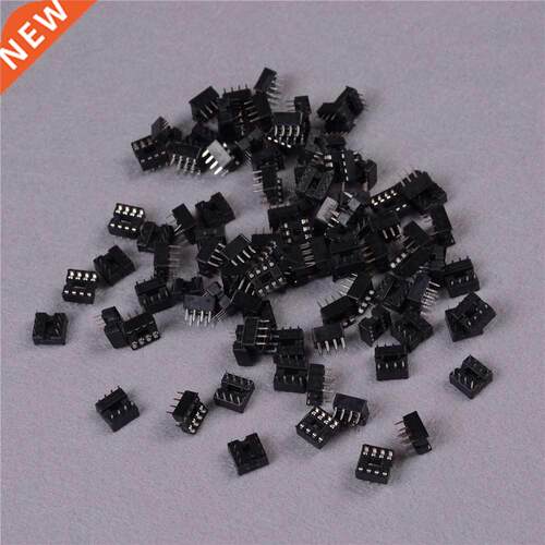 100pcs/lot Round Hole 8 Pins 2.54MM DIP DIP8 IC Sockets