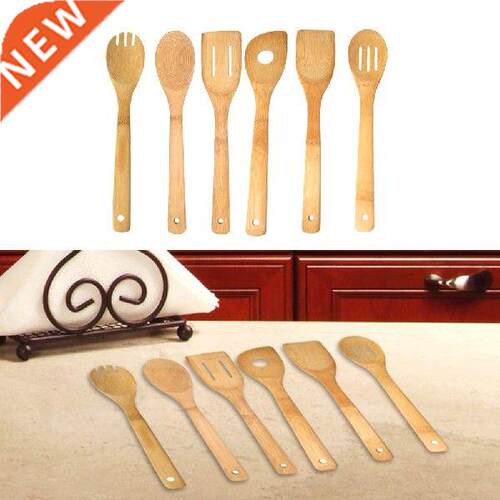 6pcs Soup Salad Baking Cooking Utensil Spoon Durable Easy