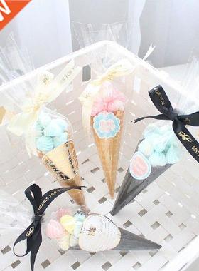 50Pcs/Set Clear Cellophane Packing Bag Transparent Cone