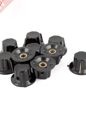 10 Pcs Plastic Rotary Potentiometer Pointer Knob Cap for 6mm