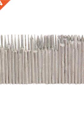 30PC 2.5/3mm Diamond Point Burr Bits Head For Dremel Accesso