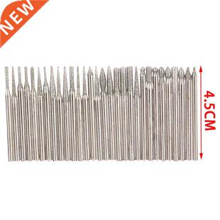 30PC 2.5/3mm Diamond Point Burr Bits Head For Dremel Accesso
