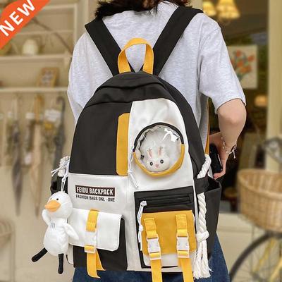 Female Harajuku Nylon Bag Kawaii Girl College Student Backpa