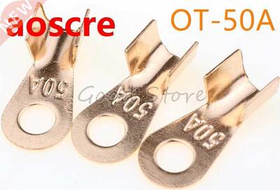 Free Shipping 10pcs OT-50A 4-10 Square Cable Dia Red Copper