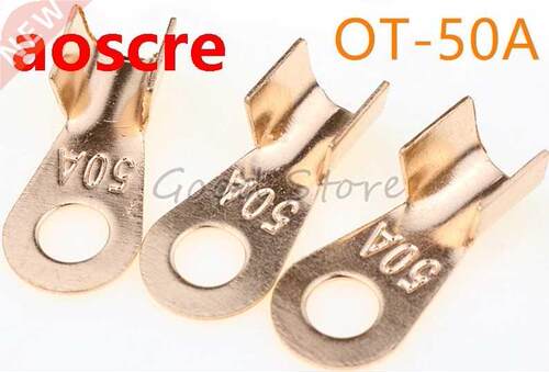 Free Shipping 10pcs OT-50A 4-10 Square Cable Dia Red Copper