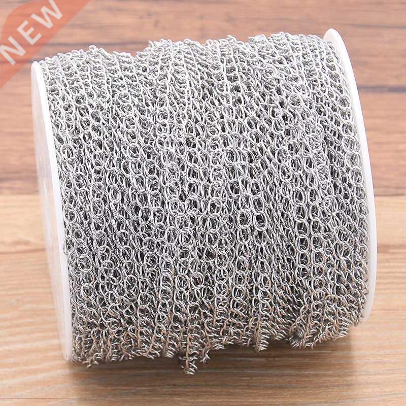 5 Meters/Lot  Size Stainless Steel Polishing Necklace Tail