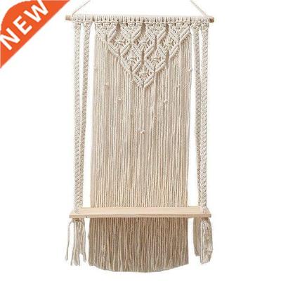 New Wall Hanging Shelf Boho Cotton Rope Woven Tapestry