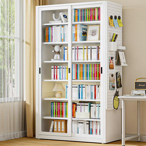 美丽港家用书柜推拉门收纳储物柜