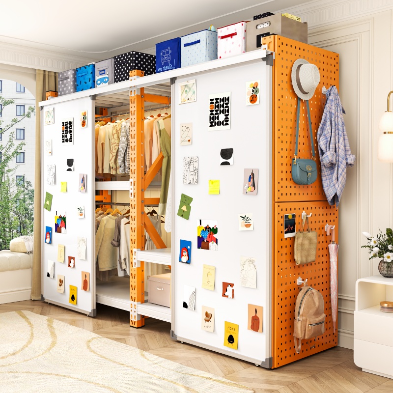 【送货上门】家用白板门货架衣柜