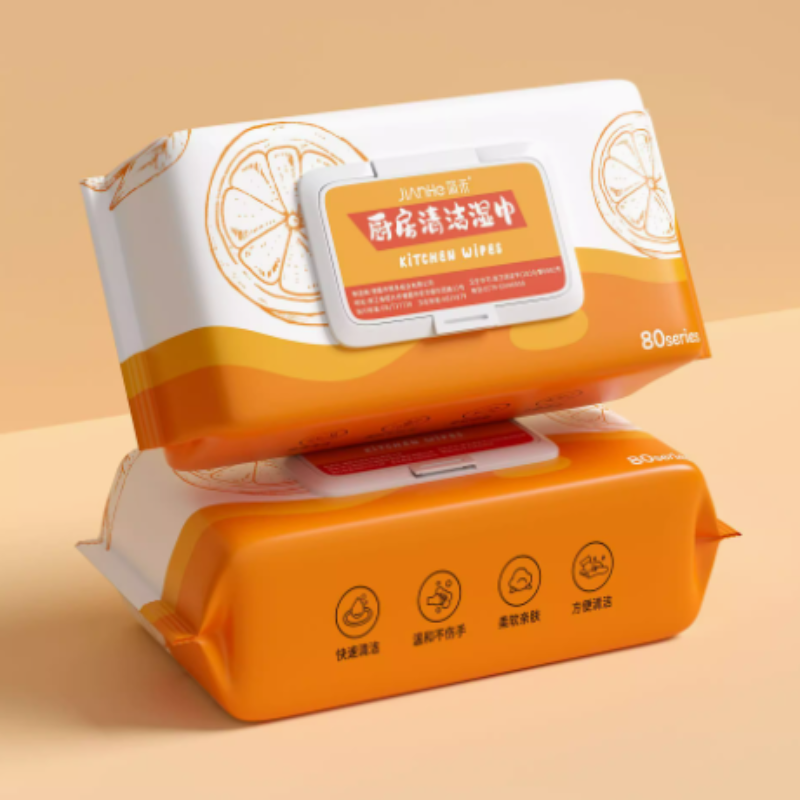 厨房湿巾强力大包加大加厚清洁去湿纸巾家用一次性