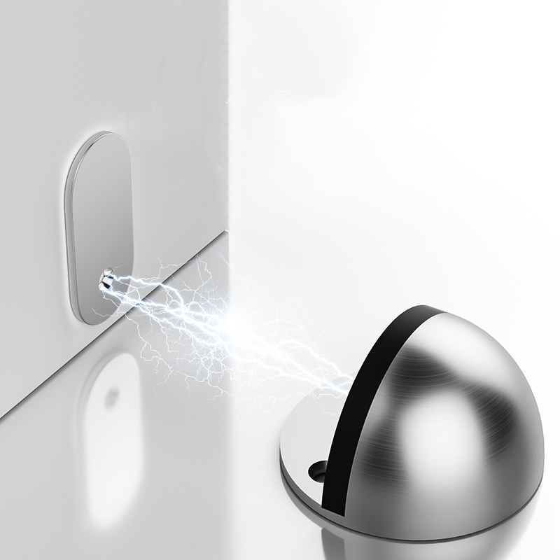 免打孔档门器不锈钢磁性防撞门吸玻璃门防风缓冲硅胶限位器龟阻器