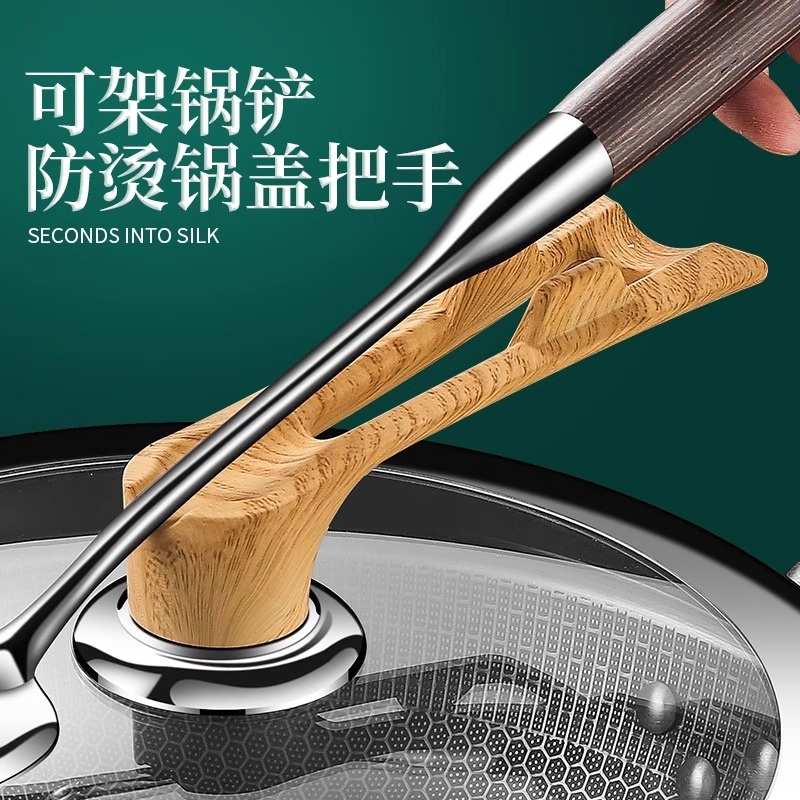 通用锅盖把手配件玻璃盖帽长柄可立可架防烫手柄蒸锅炒锅万能锅帽