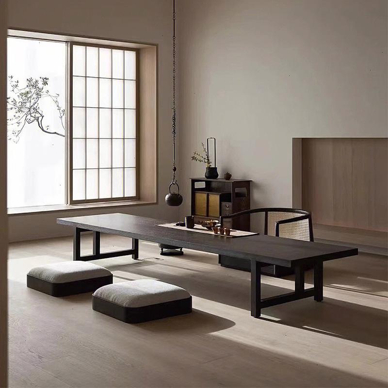 碳化白蜡木茶桌侘寂风实木茶台