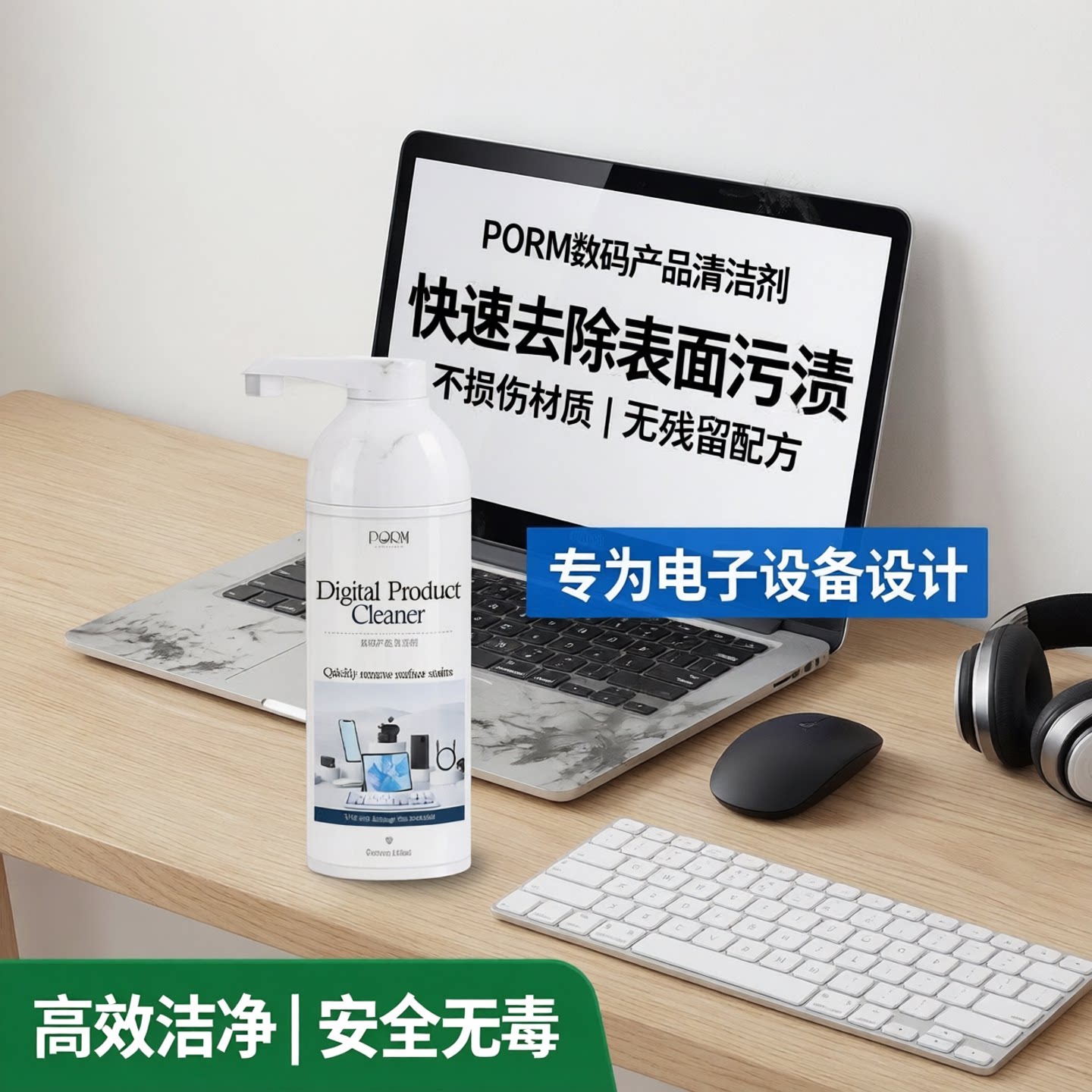 笔记本电脑外壳清洁剂清洗鼠标键盘外壳除污渍油表面去黄除垢神器