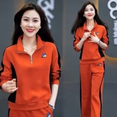 2026休闲时尚 洋气减龄运动服两件套 套装 女时髦半拉链卫衣春秋新款