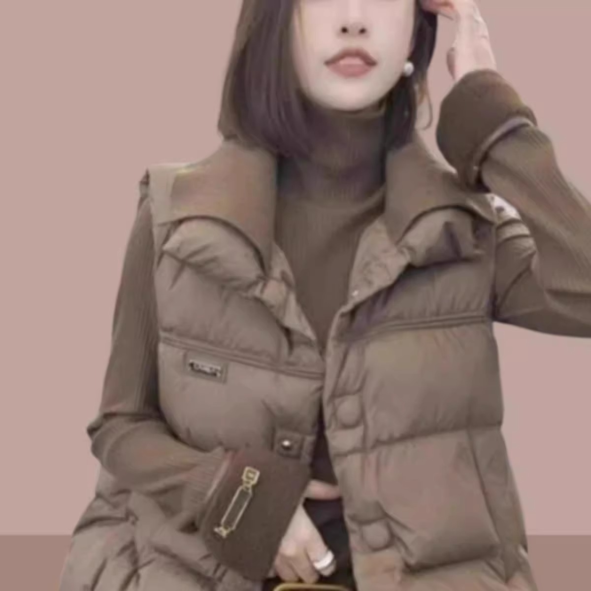 加厚外套洋气叠穿显瘦无袖上衣