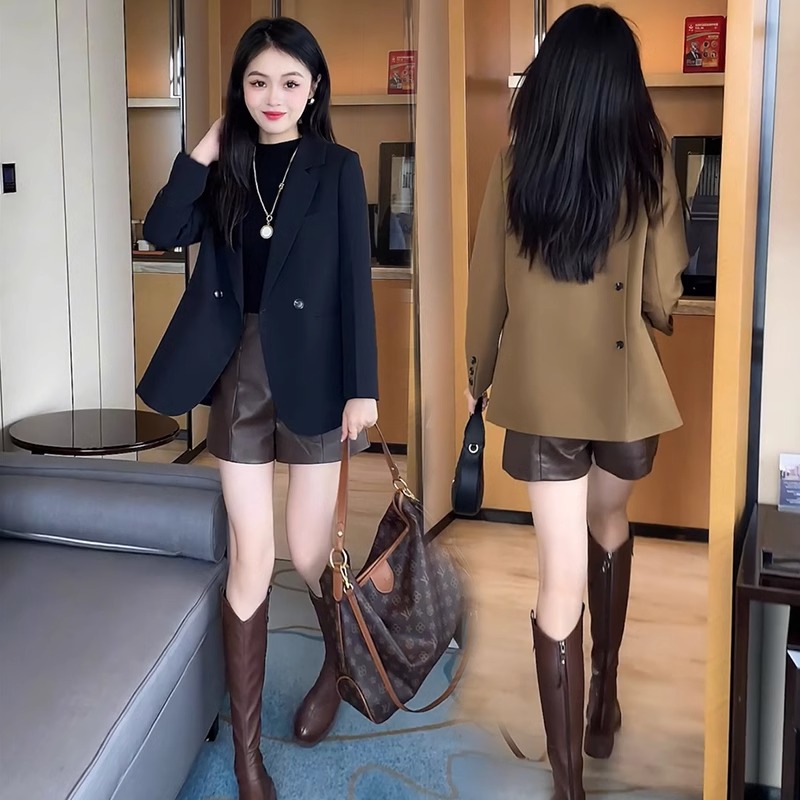 高级感休闲炸街小个子西服上衣