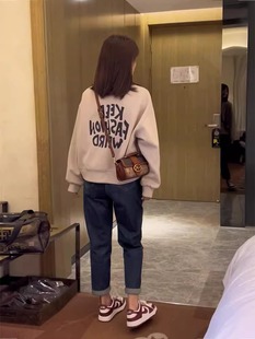 女 今年流行小个子搭配一整套高级感减龄卫衣两件套装 2025秋装 新款