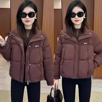 冬新款女士洋气独特复古羽绒棉服