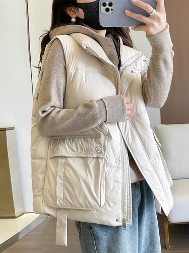 羽绒马甲女保暖马夹外穿背心外套
