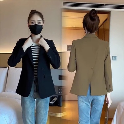 春季新款韩版宽松休闲气质小西服