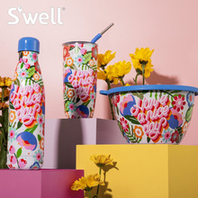 swell保温杯2025新联名款高颜值男女沙拉碗便携大容量水杯吸管杯