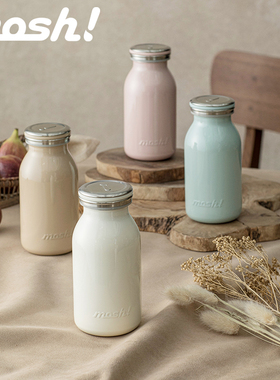 日本mosh保温杯女高颜值不锈钢学生可爱小巧牛奶瓶便携保温水杯子