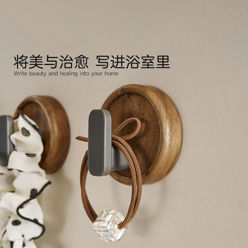 轻奢实木挂钩门后进子粘