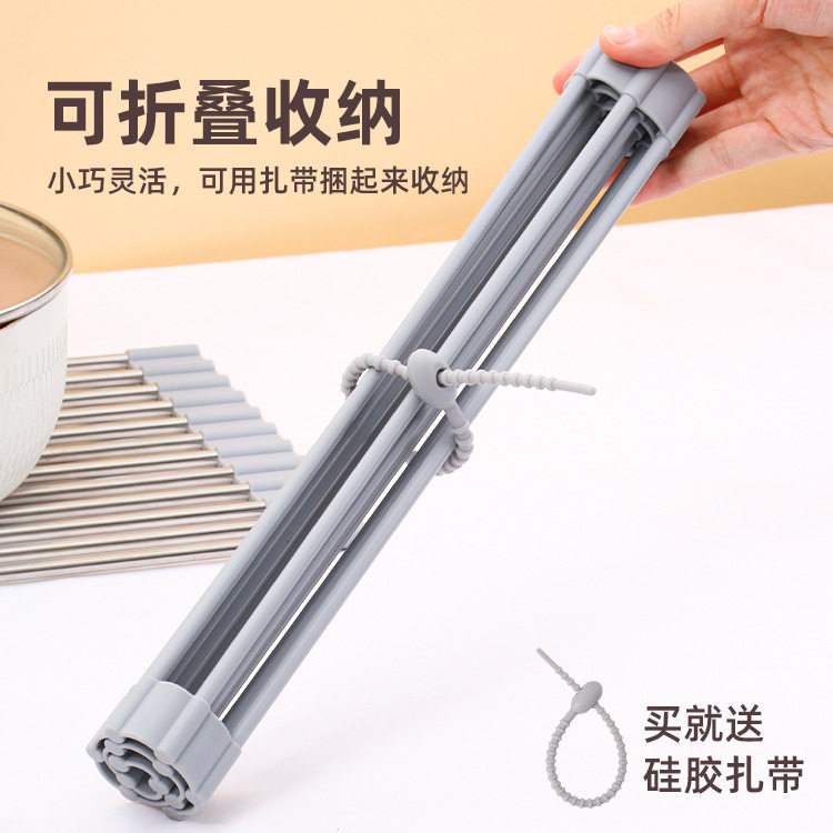 硅胶折叠沥水帘水池水槽