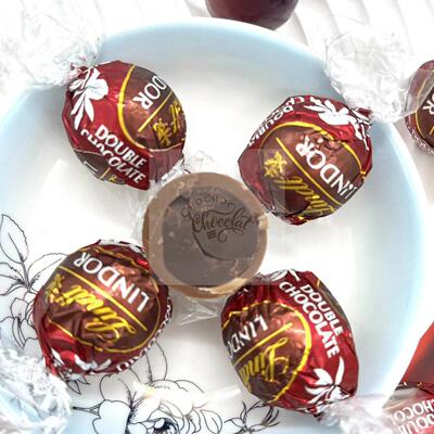 现货 最新日期法国LINDT瑞士莲LINDOR双重黑巧牛奶软心夹心巧克力