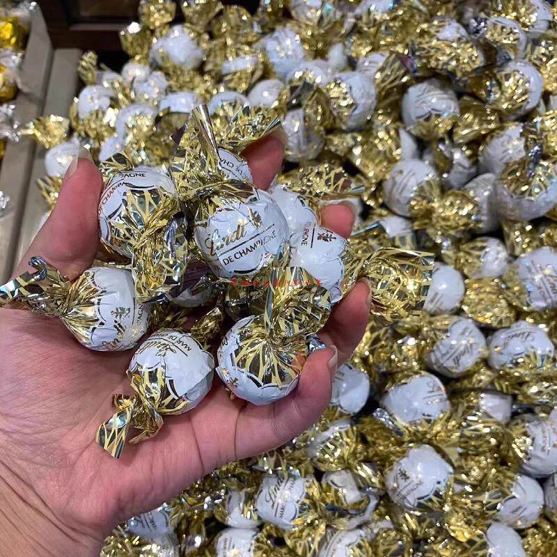 现货 梦澜坊法国代购瑞士莲软心香槟酒心牛奶巧克力