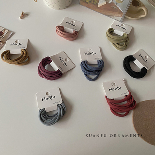 发圈简约2025新款 头绳女皮筋扎头发绳韩版 基础BI入小众细款 柔软