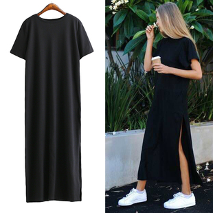 Party Long Black Vintage Dresses Boho Bodycon 2022 Linen