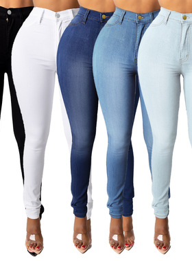 Casual slim stretch jeans pencil pants休闲修身弹力牛仔铅笔裤