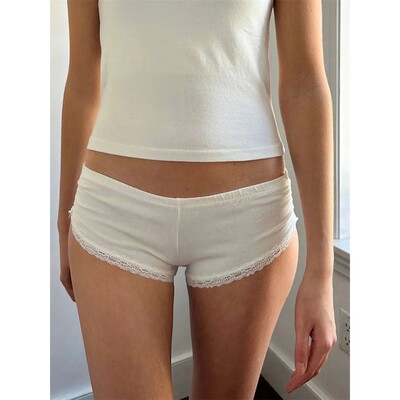 white shortsshortsgym clothes sexy女白色低腰短裤热裤超短裤