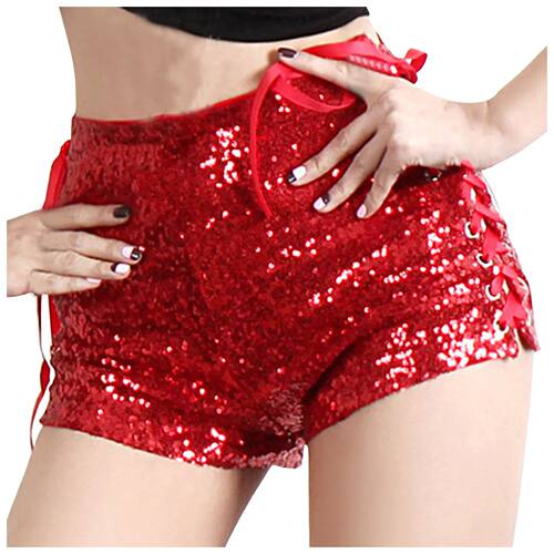 High waisted strap hollow shorts for women高腰绑带镂空短裤女
