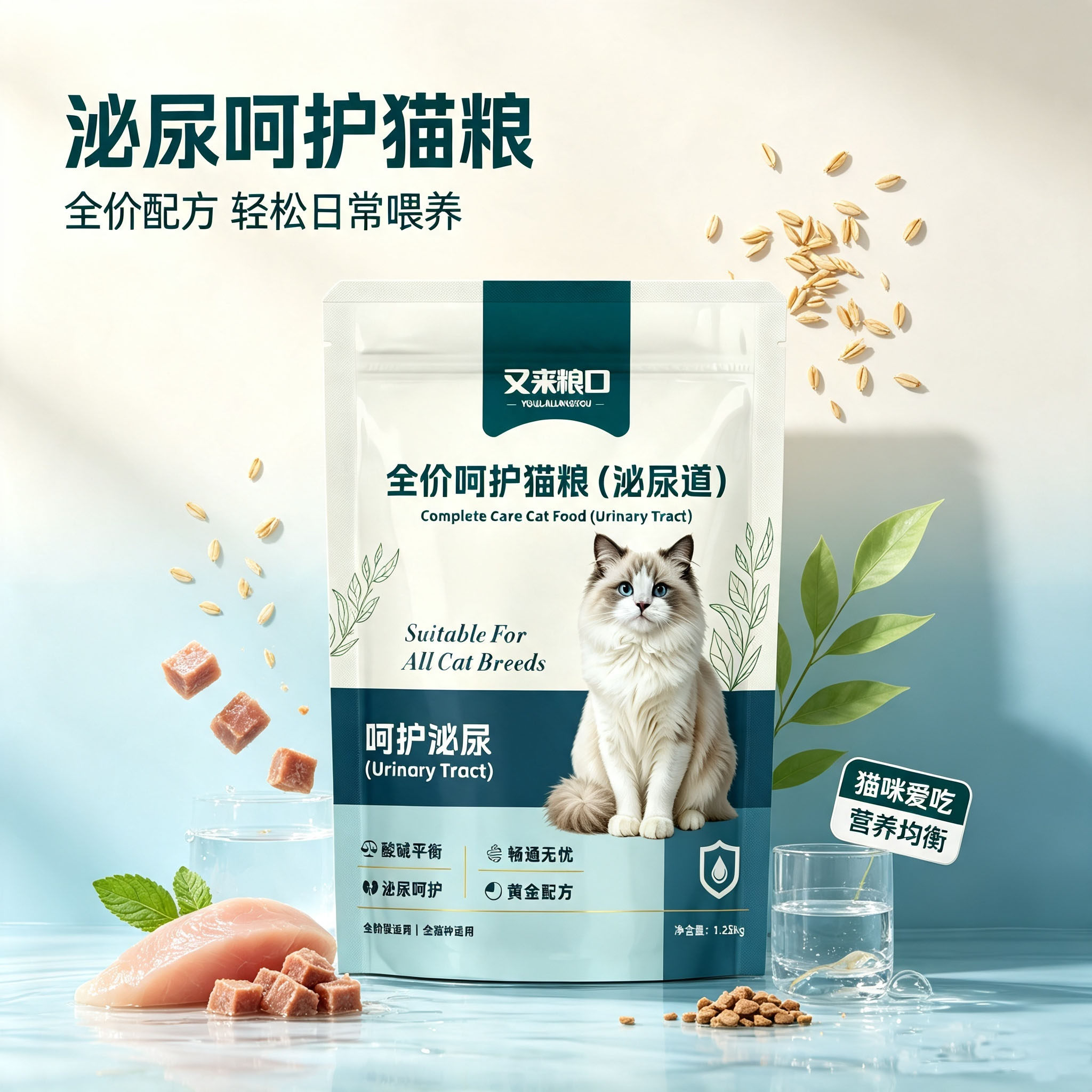 全价猫咪泌尿猫粮全阶段幼猫成猫尿血呵护泌尿道防结石纯处方猫粮