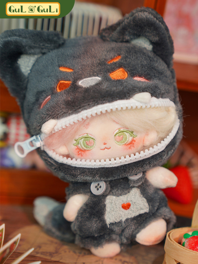 [GULI GULI] 미니 오렌지 폭스 베이비 백 10CM 스몰 하프 슈가 코튼 인형 의류 여성 인형 10CM