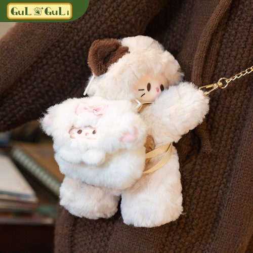 小羊古力可爱三花猫咪趴趴包