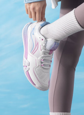 李宁羽毛球鞋贴地飞行3代LITE男女同款减震回弹专业比赛 AYTV003