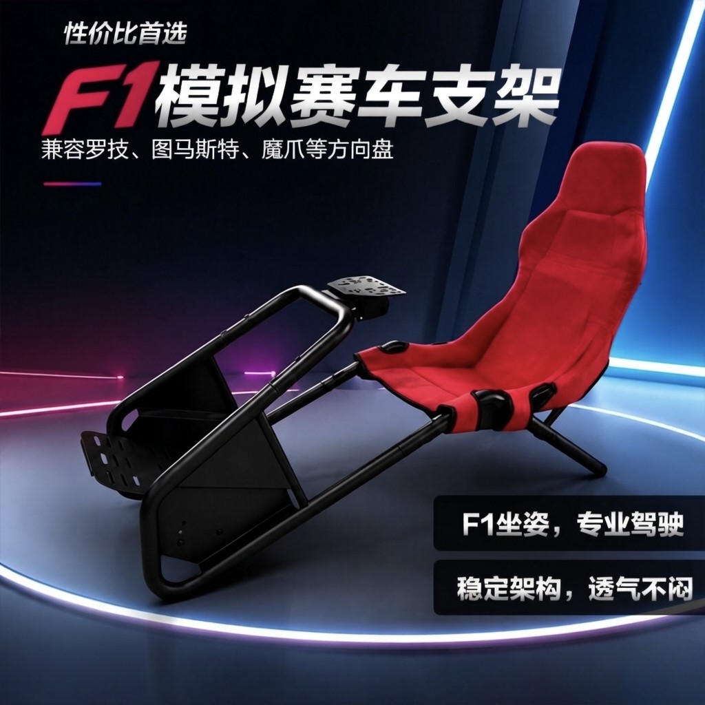GT赛车模拟器座椅支架家用F1坐姿游戏方向盘支架图马斯特魔爪罗技