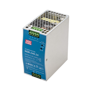 明纬NDR导轨式12V48V24V开关电源75/120/240W直流DRP变压器DR 10A