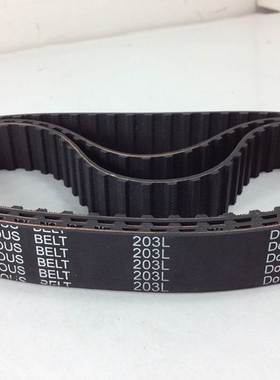 现货供应高品质同步带 203L 54齿 周长515.62mm 黑色橡胶同步带
