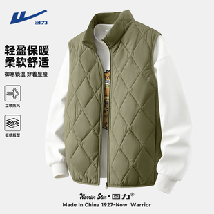 坎肩2025新款 加厚保暖无袖 穿搭立领拉链背心男 冬季 回力棉马甲男士