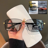 2025年开车驾驶偏光变色眼镜男防紫外线太阳镜超轻窄框钓鱼墨镜
