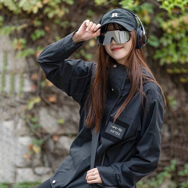 韩版防风骑行护目眼镜女潮连体大框镜面反光雪地滑雪太阳镜男女