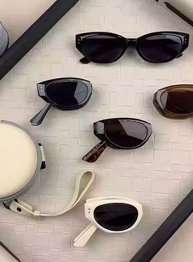 2025新款折叠墨镜女时尚炸街猫眼款超轻高级感太阳镜防紫外线男